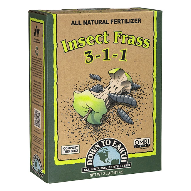Organic Insect Frass Fertilizer, 2 Pound, 3-1-1 Nutrient Ratio