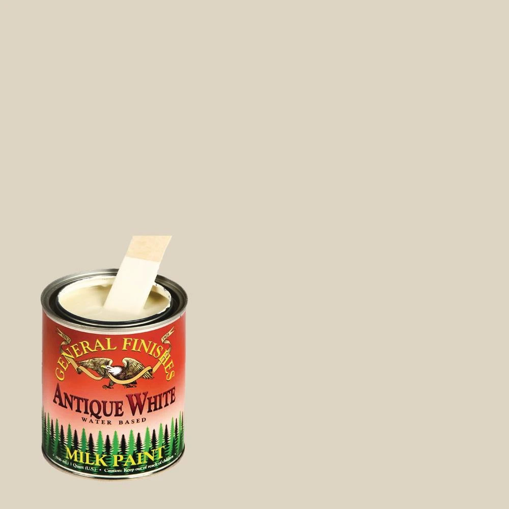 1 Pint Antique White Interior/exterior Milk Paint By General Finishes, Satin Finish