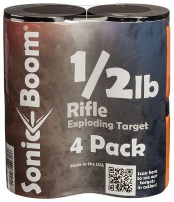 Sonic Boom SBTHP4P Exploding Rifle Targets - 0.5 lb. 4 Pack