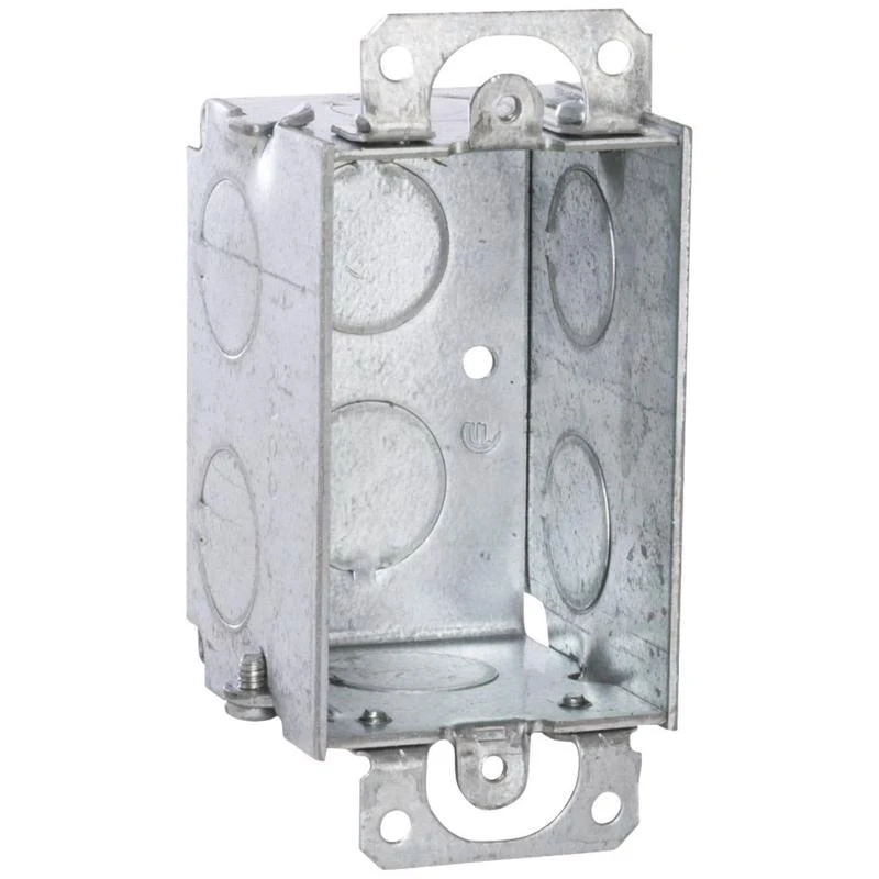 1-gang Steel Welded Conduit Wall Box, Model G600-upc, 2 X 3 X 2 Inches