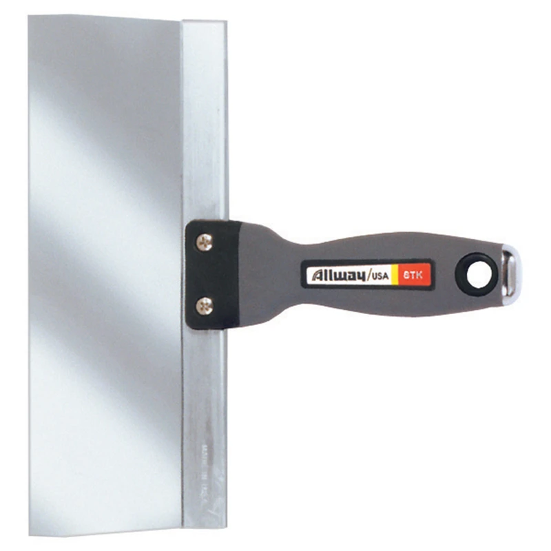 Stainless Steel Taping Knife 10 Inch Wide With Soft Grip Handle
