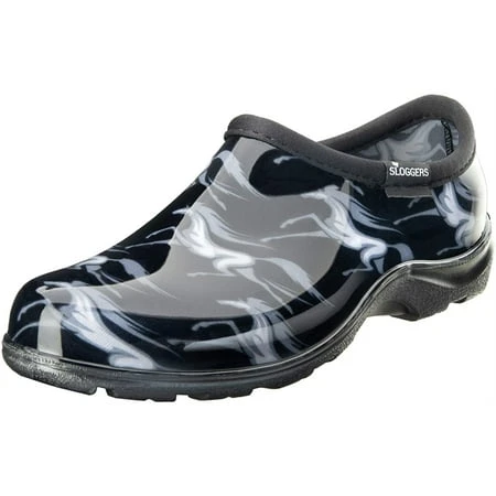 Waterproof Comfort Garden Shoes For Women, Horses Black, Size 7