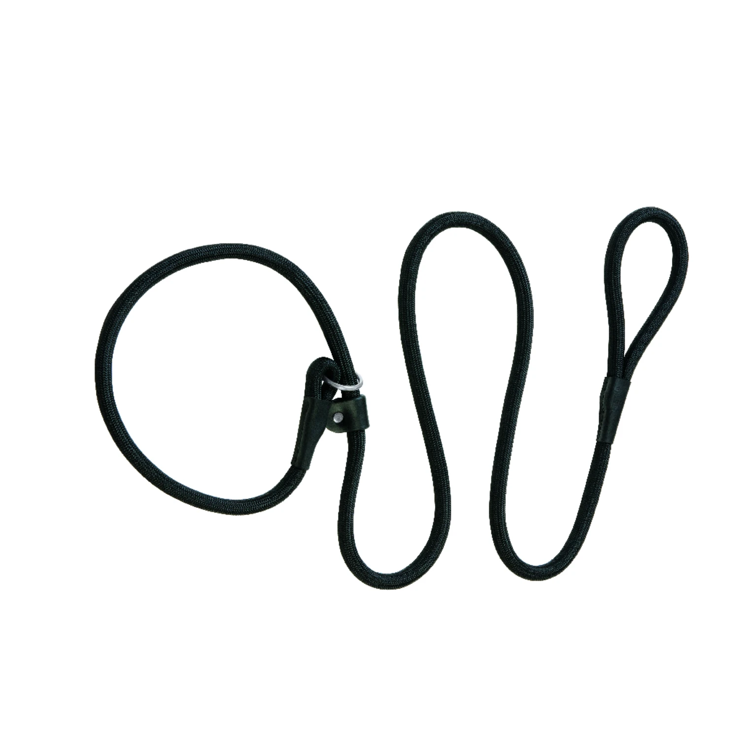 Terrian D.o.g. Black Nylon Dog Rope Slip Leash 1/2" X 6'