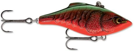 Rattlin' Rapala Fishing Lure, Size 5, Red Crawdad Color