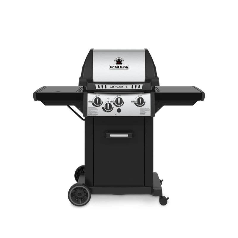 Monarch 340 Liquid Propane Freestanding Grill With 3 Burners And Side Burner