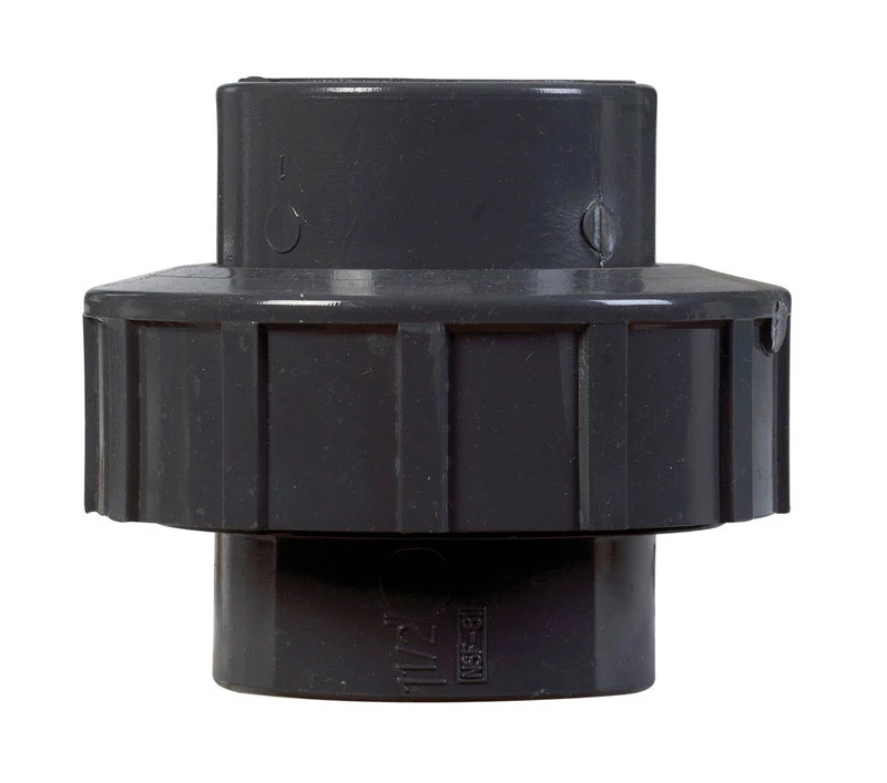 Schedule 80 1-1/2 In. Dia. Slip X Slip Pvc Union With Epdm O-ring