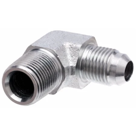 Male Jic 37 Flare To Male Pipe Nptf - 90 Degree Fitting 6mj-6mp90