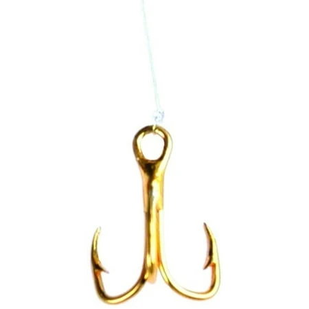 673h-18 Snelled Treble Hook Size 18 - 18 Inch Curved/straight
