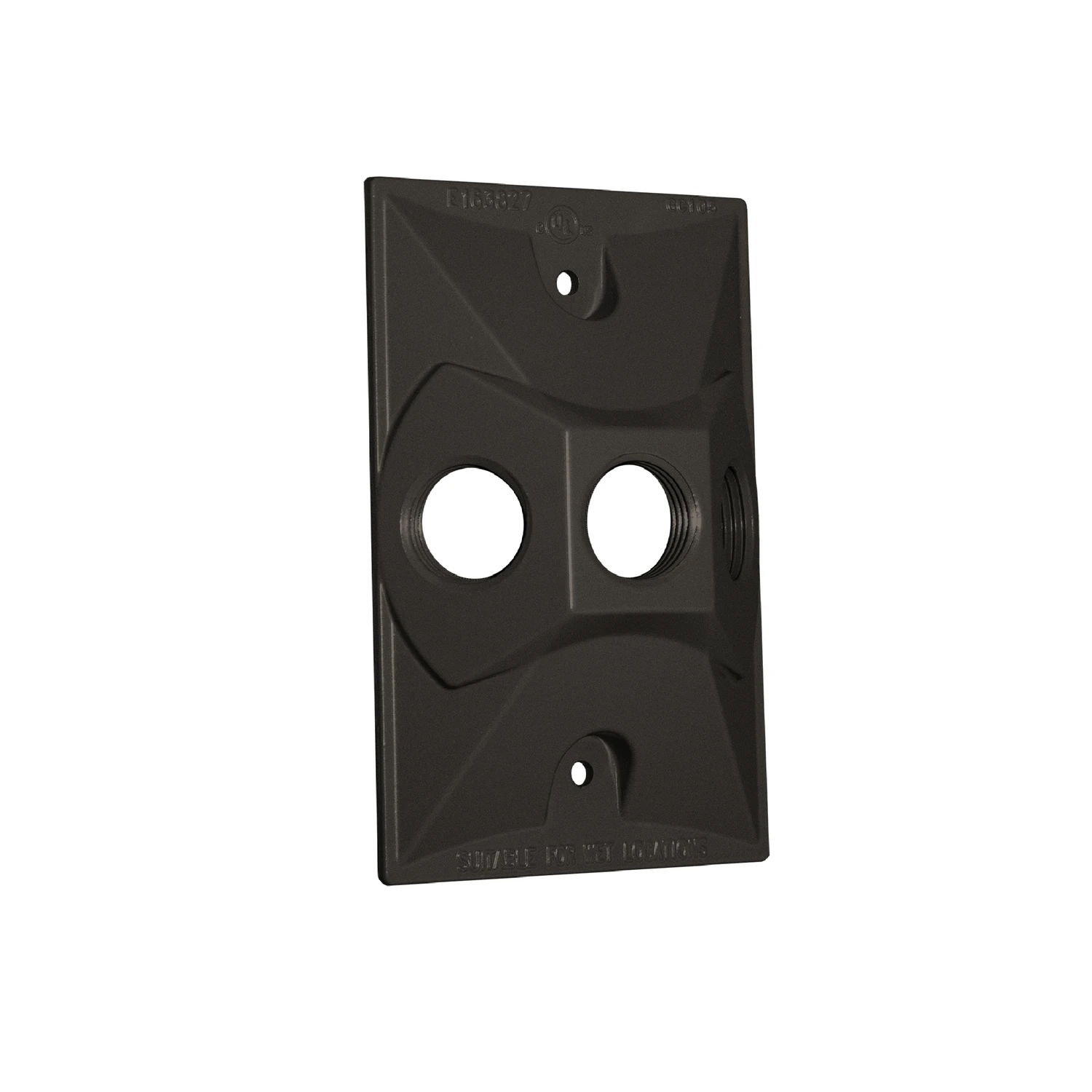 Rectangle Metal 1 Gang Lampholder Cover For Wet Locations