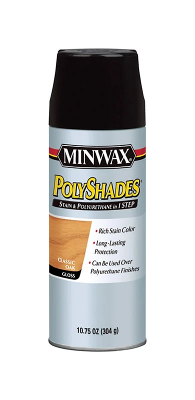 Polyshades Classic Oak Oil-based Interior Stain And Polyurethane Spray 10.75 Oz.