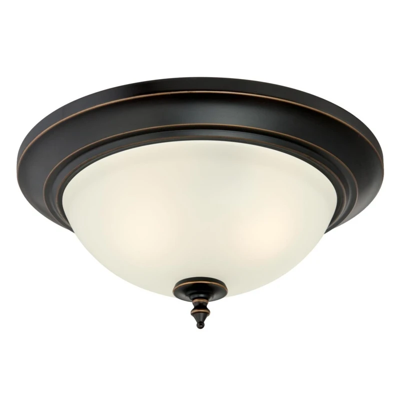 Harwell Antique Bronze Amber 2-light Pendant Light Fixture Model 63048