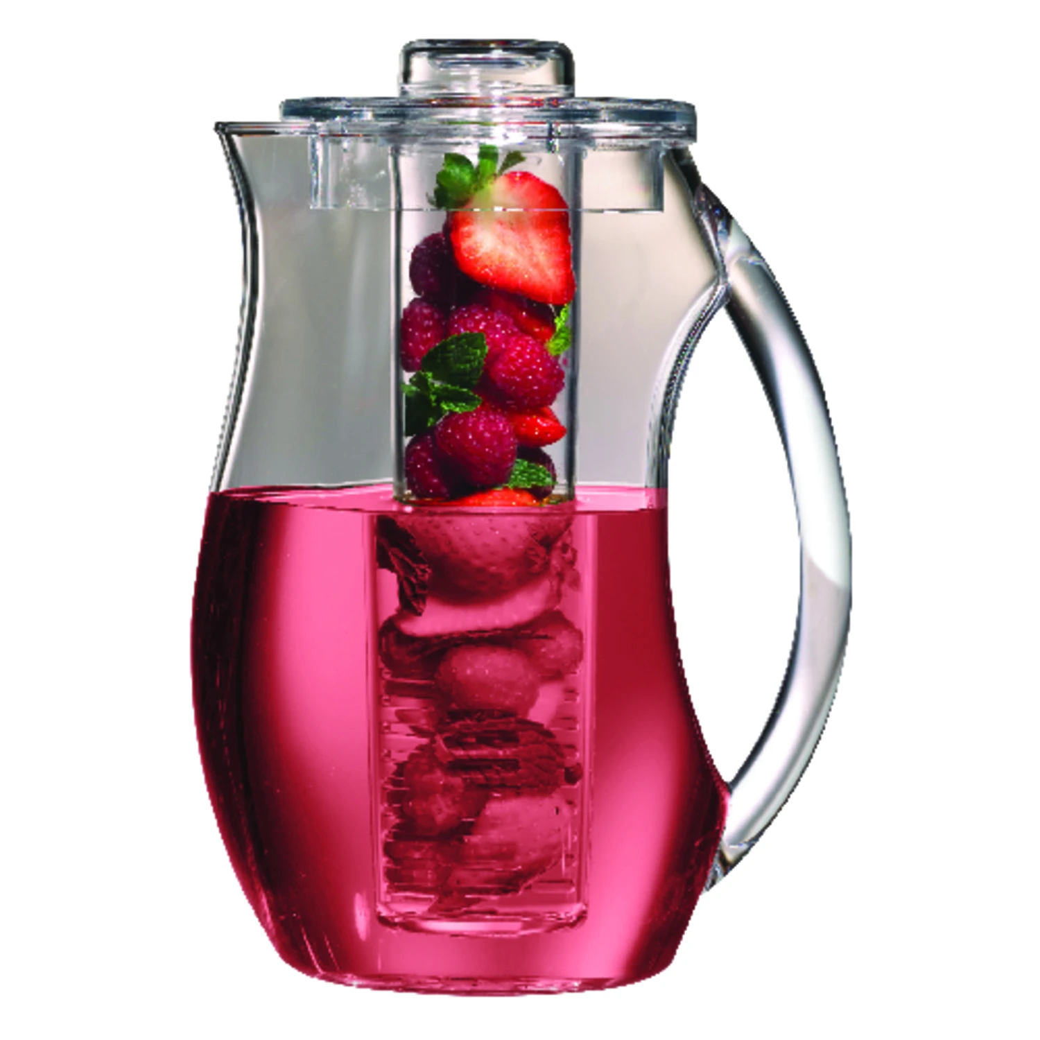 Prodyne 92 Oz Clear Acrylic Fruit Infusion Pitcher With Removable Infusion Rod