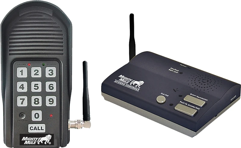 Mm136 Wireless Intercom And Keypad System For Automatic Gate Openers