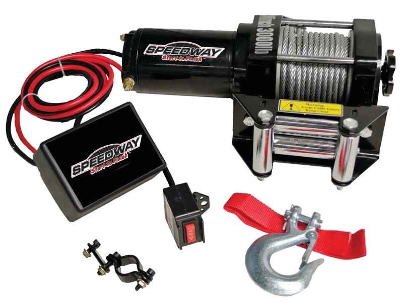 Electric Winch 3000 Pound Capacity With 12 Volt Motor And 40 Feet Cable