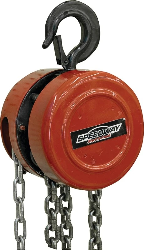 1 Ton Manual Chain Hoist With 9 Ft 10 In Lift Height And Swivel Hooks