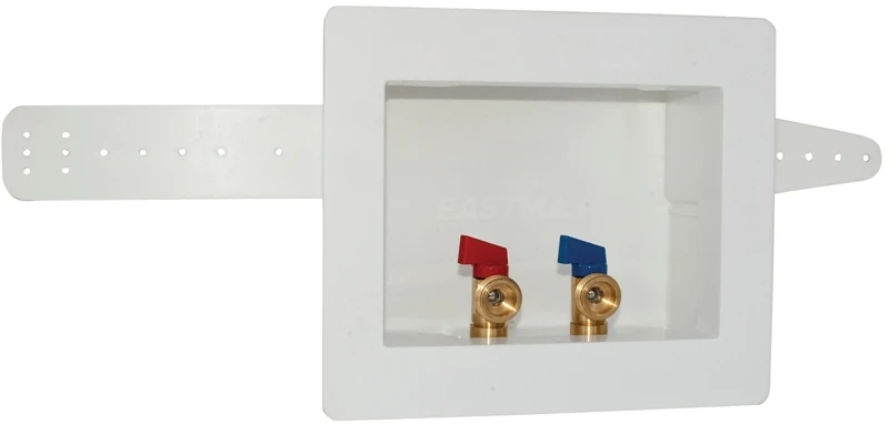 1/2 In. Cpvc Dual Outlet Washing Machine Outlet Box With Valve
