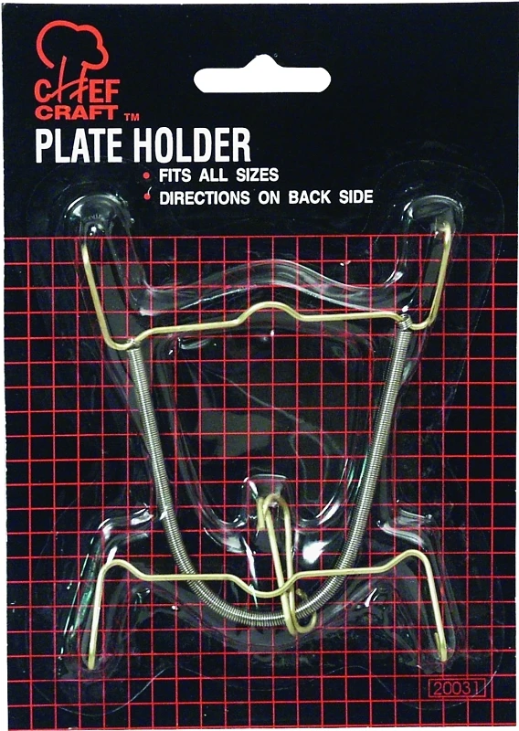Chef Craft 15 Inch Steel Plate Hanger - Universal Fit For All Plate Sizes
