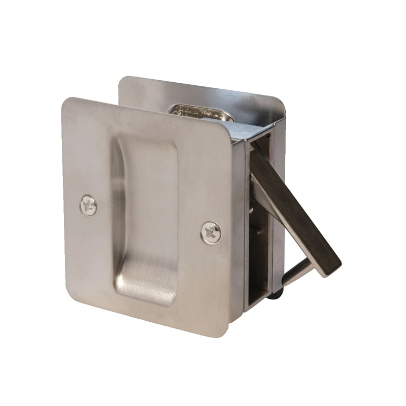 1030 Square Passage Pocket Door Lock In Satin Nickel - Model 9w10300-003