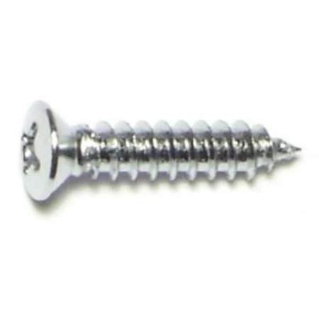 #8 x 3/4  Steel Phillips Oval Head Sheet Metal Screws SMSJC-064 (25 pcs.)
