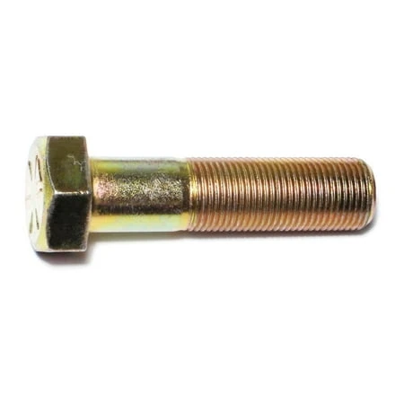 3/4-16 X 3 Yellow Zinc Grade 8 Fine Thread Hex Cap Screws