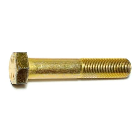 3/4-16 X 4 Yellow Zinc Grade 8 Fine Thread Hex Cap Screws
