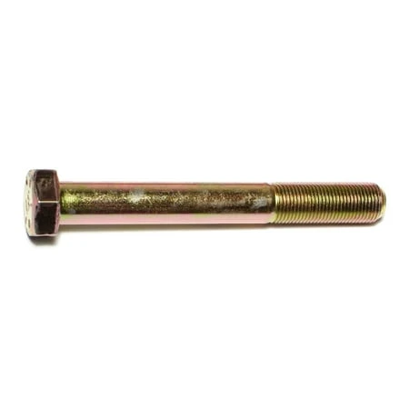 5/8-18 X 5 Yellow Zinc Grade 8 Fine Thread Hex Cap Screws