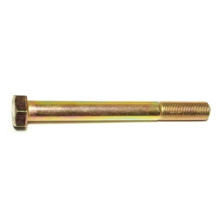 5/8-18 X 6 Yellow Zinc Grade 8 Fine Thread Hex Cap Screws