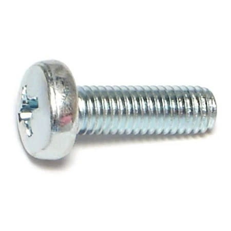 5mm-0.80 X 16mm Zinc Plated Class 4.8 Steel Phillips Pan Head Machine Screws