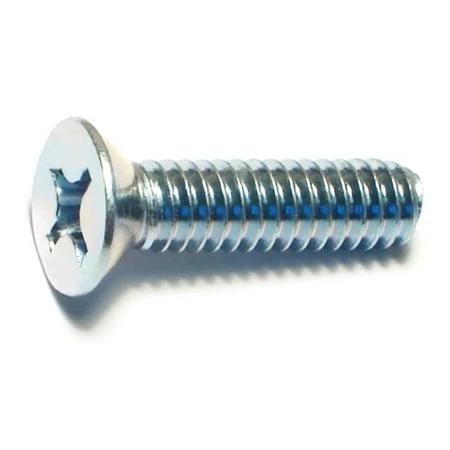 1/4-20 X 1 Zinc Plated Steel Phillips Flat Head Machine Screws Mscfs-513