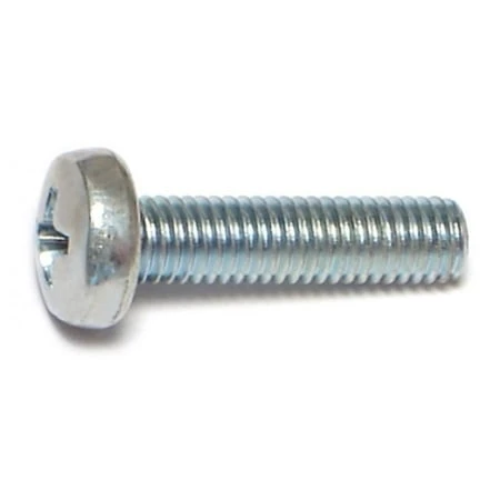 5mm-0.80 X 20mm Zinc Plated Class 4.8 Steel Phillips Pan Head Machine Screws