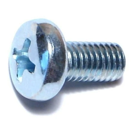 5mm-0.80 X 10mm Zinc Plated Class 4.8 Steel Phillips Pan Head Machine Screws