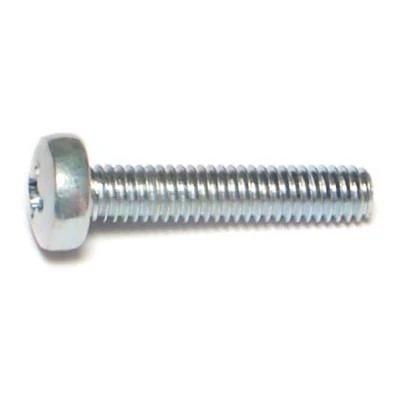 4mm-0.70 X 20mm Zinc Plated Class 4.8 Steel Phillips Pan Head Machine Screws