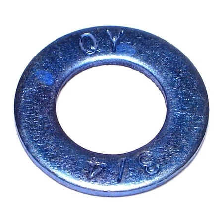 3/4 Inch Yellow Zinc Grade 8 Sae Flat Washers - Durable Steel Construction