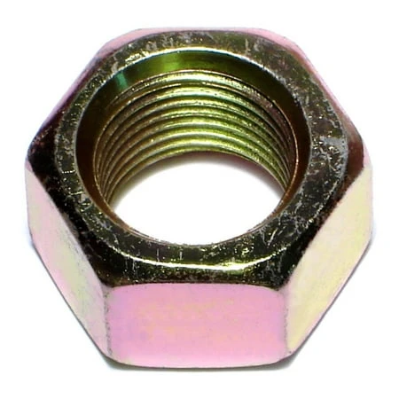 3/4-16 Yellow Zinc Grade 8 Fine Thread Hex Nuts - Durable Steel Fasteners