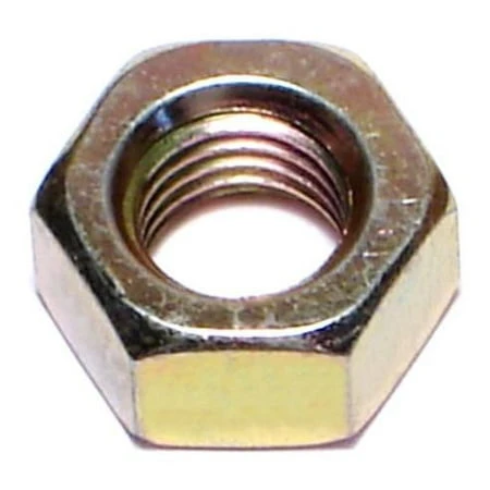 5/16-24 Yellow Zinc Grade 8 Fine Thread Hex Nuts - Durable Steel Fasteners