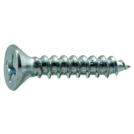 #8 X 7/8 Zinc Plated Steel Phillips Flat Head Wood Screws - Durable And Versatile