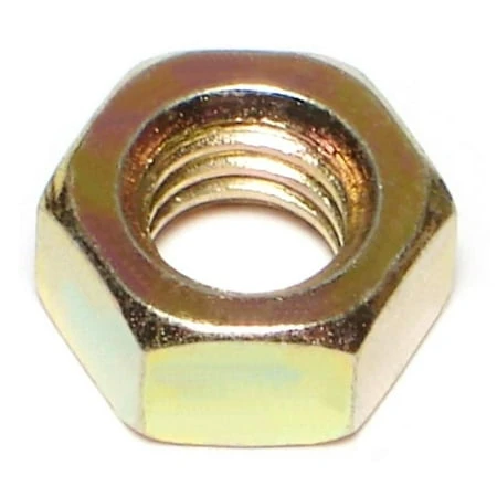 5/16-18 Yellow Zinc Grade 8 Coarse Hex Nuts - Durable Steel Fasteners