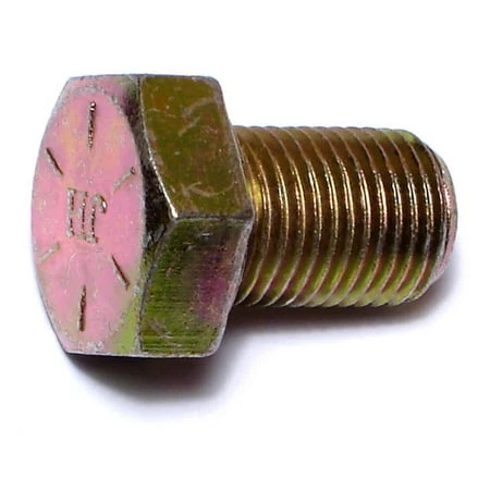 1/2-20 X 3/4 Yellow Zinc Grade 8 Fine Thread Hex Cap Screws