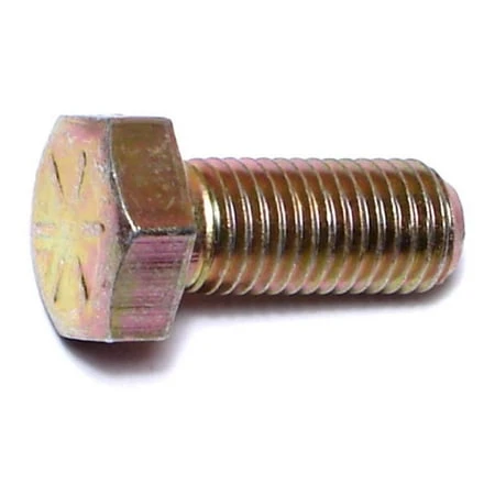 5/16-24 X 3/4 Yellow Zinc Grade 8 Fine Thread Hex Cap Screws