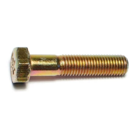 5/16-24 X 1-1/2 Yellow Zinc Grade 8 Fine Thread Hex Cap Screws