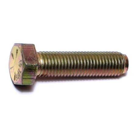 5/16-24 X 1-1/4 Yellow Zinc Grade 8 Fine Thread Hex Cap Screws
