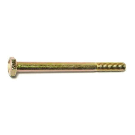 1/4-28 X 3 Yellow Zinc Grade 8 Fine Thread Hex Cap Screws