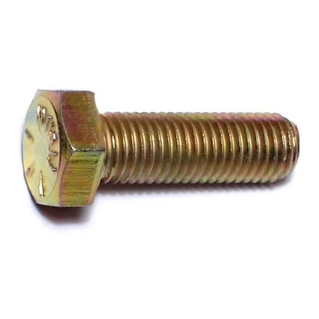 5/16-24 X 1 Yellow Zinc Grade 8 Fine Thread Hex Cap Screws
