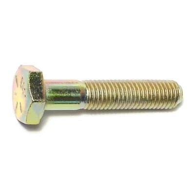 1/4-28 X 1-1/4 Yellow Zinc Grade 8 Fine Thread Hex Cap Screws