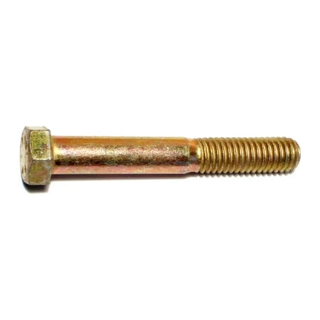 7/16-14 X 3 Yellow Zinc Grade 8 Coarse Hex Cap Screws - Heavy Duty Fasteners