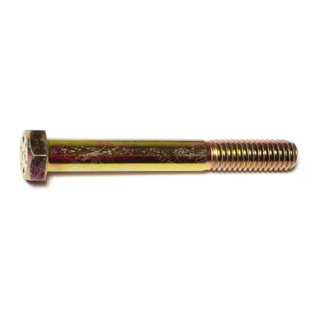 3/8-16 X 3 Yellow Zinc Grade 8 Coarse Hex Cap Screws - Heavy Duty Fasteners