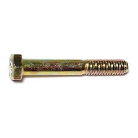 3/8-16 X 2-1/2 Yellow Zinc Grade 8 Coarse Hex Cap Screws
