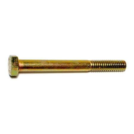 5/16-18 X 3 Yellow Zinc Grade 8 Coarse Hex Cap Screws - Heavy Duty Fasteners
