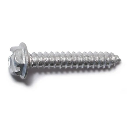 #8 X 1 Aluminum Slotted Hex Washer Head Sheet Metal Screws - Smshwa-072