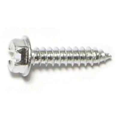 #8 X 3/4 Aluminum Slotted Hex Washer Head Sheet Metal Screws - Model Smshwa-069